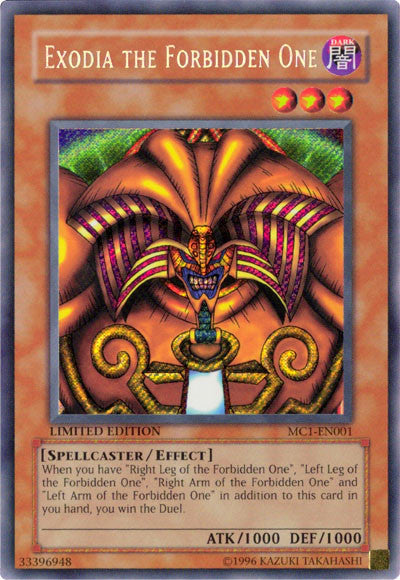 Exodia the Forbidden One [MC1-EN001] Secret Rare | Deep Dive Games St. Marys