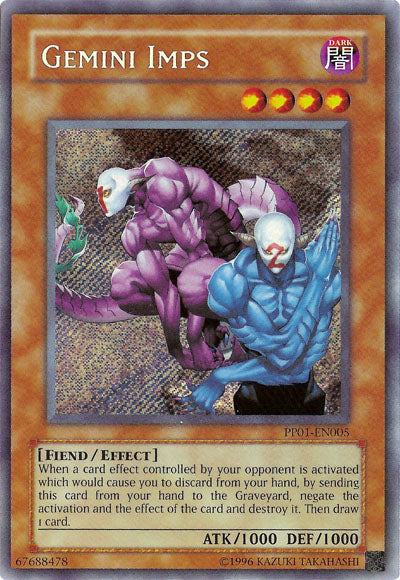 Gemini Imps [PP01-EN005] Secret Rare | Deep Dive Games St. Marys