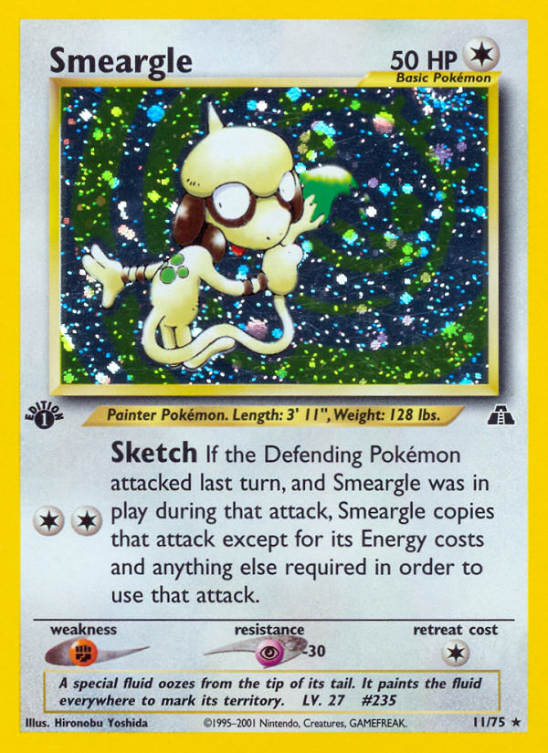 Smeargle (11/75) [Neo Discovery 1st Edition] | Deep Dive Games St. Marys