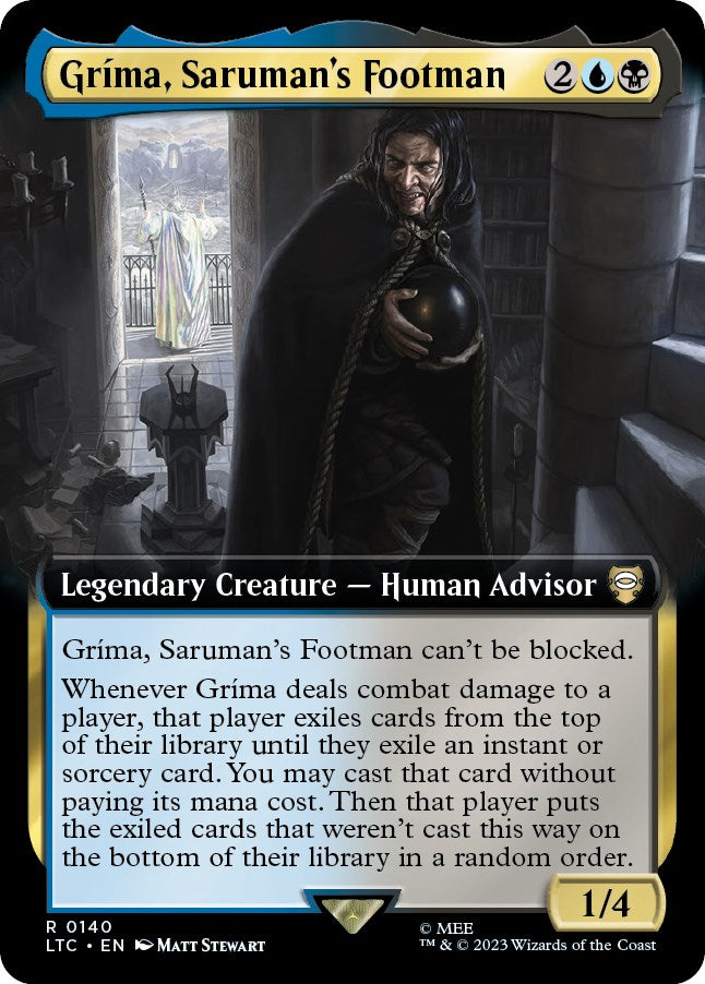 Grima, Saruman's Footman (Extended Art) [The Lord of the Rings: Tales of Middle-Earth Commander] | Deep Dive Games St. Marys