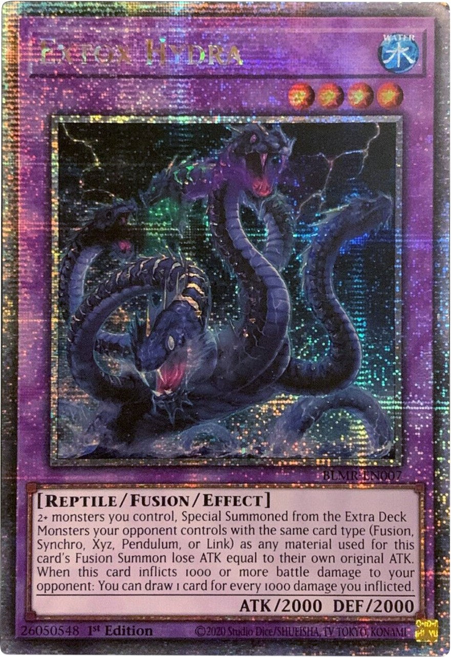 Extox Hydra [BLMR-EN007] Quarter Century Secret Rare | Deep Dive Games St. Marys