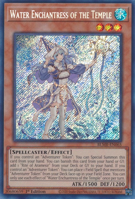 Water Enchantress of the Temple [BLMR-EN065] Secret Rare | Deep Dive Games St. Marys