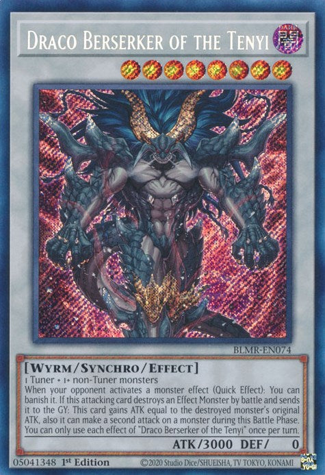 Draco Berserker of the Tenyi [BLMR-EN074] Secret Rare | Deep Dive Games St. Marys