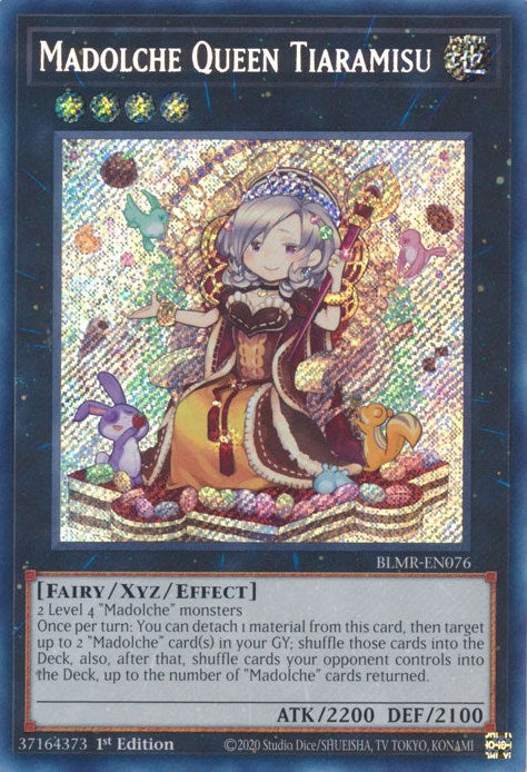 Madolche Queen Tiaramisu [BLMR-EN076] Secret Rare | Deep Dive Games St. Marys