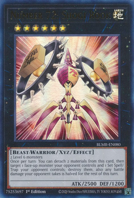 Number 72: Shogi Rook [BLMR-EN080] Ultra Rare | Deep Dive Games St. Marys