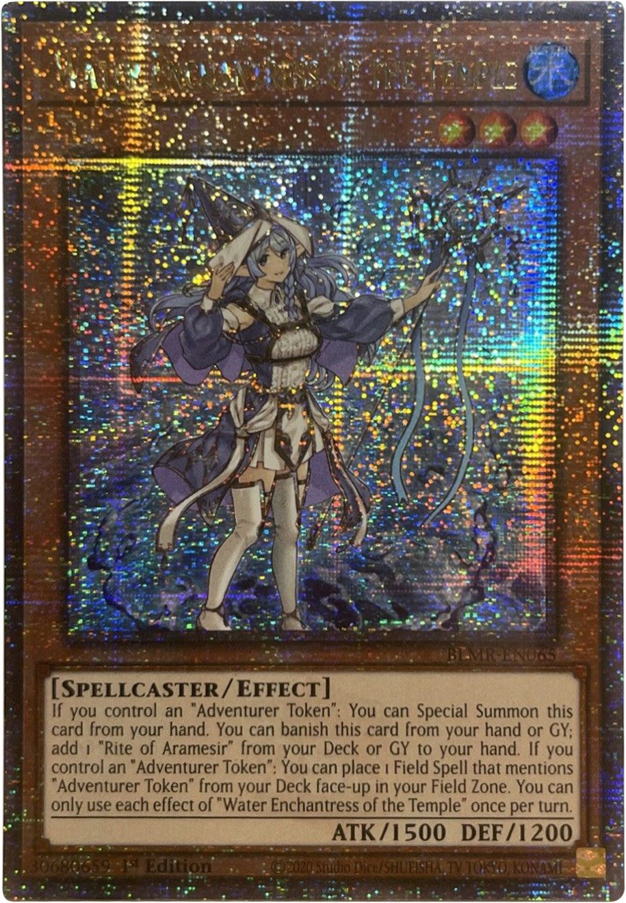 Water Enchantress of the Temple [BLMR-EN065] Quarter Century Secret Rare | Deep Dive Games St. Marys