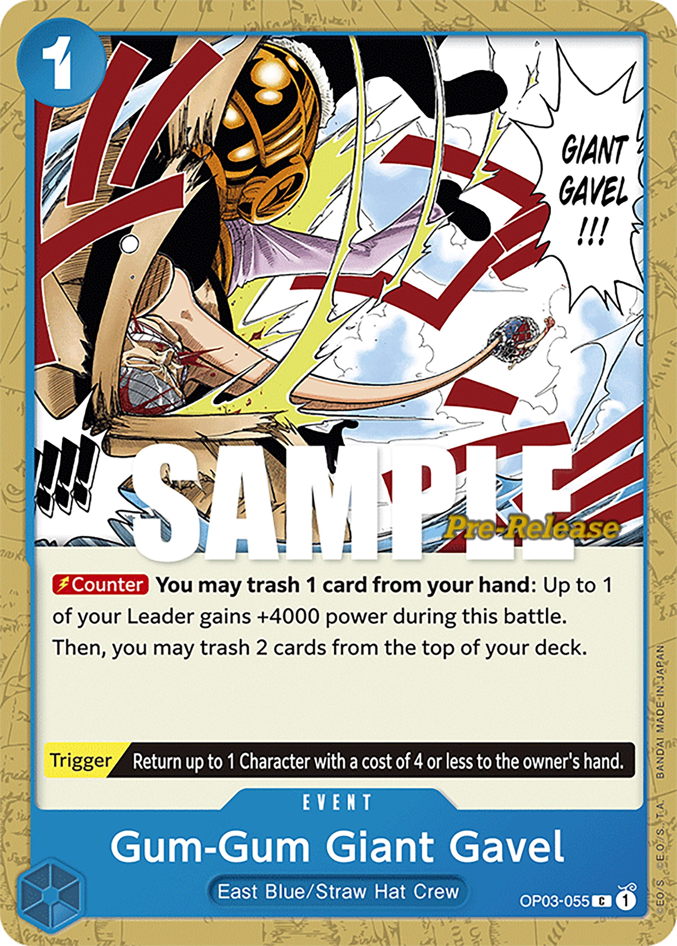 Gum-Gum Giant Gavel [Pillars of Strength Pre-Release Cards] | Deep Dive Games St. Marys