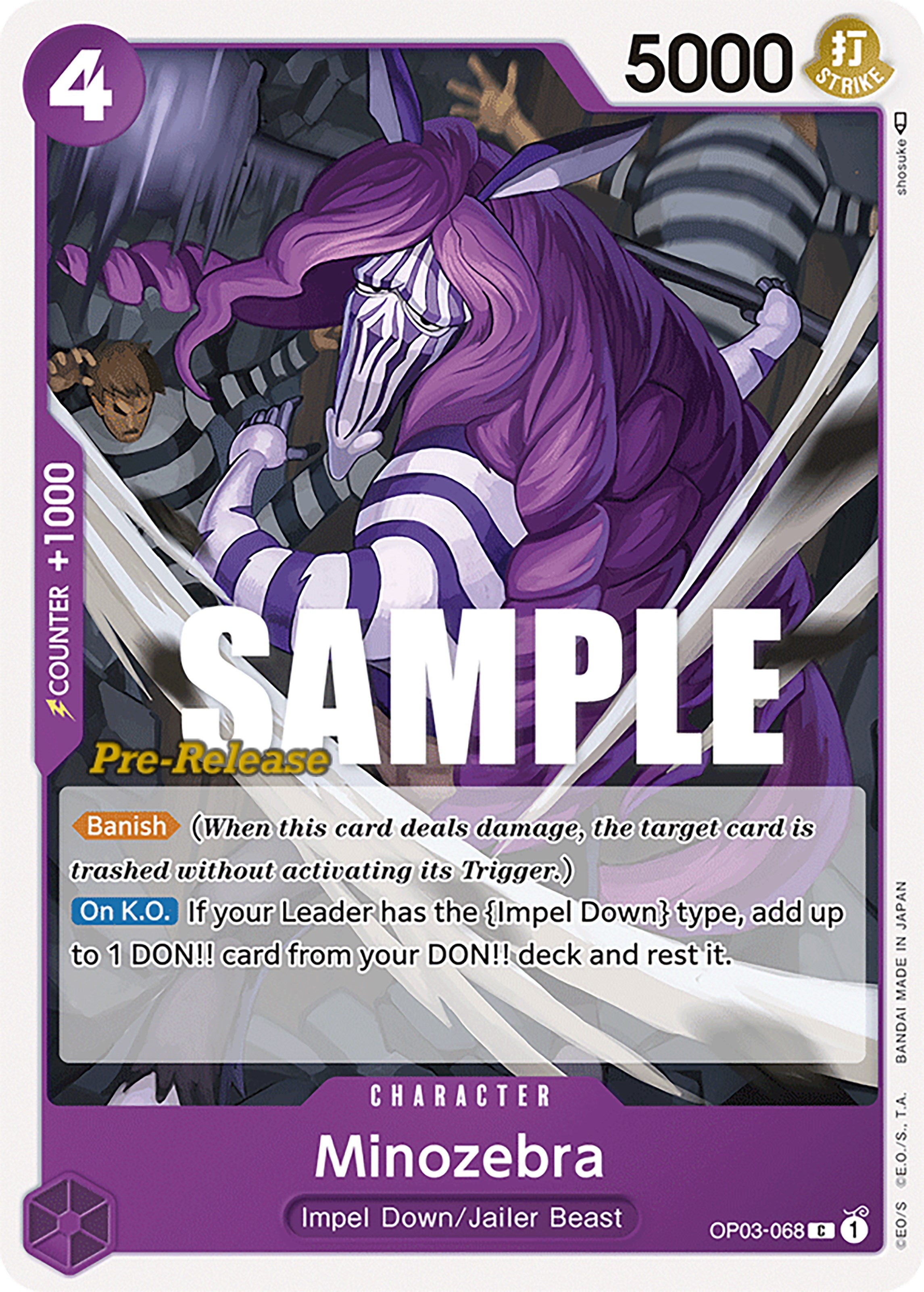 Minozebra [Pillars of Strength Pre-Release Cards] | Deep Dive Games St. Marys