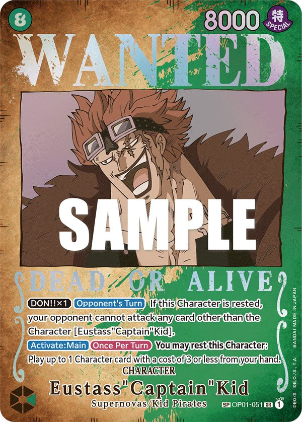 Eustass"Captain"Kid (Wanted Poster) [Pillars of Strength] | Deep Dive Games St. Marys