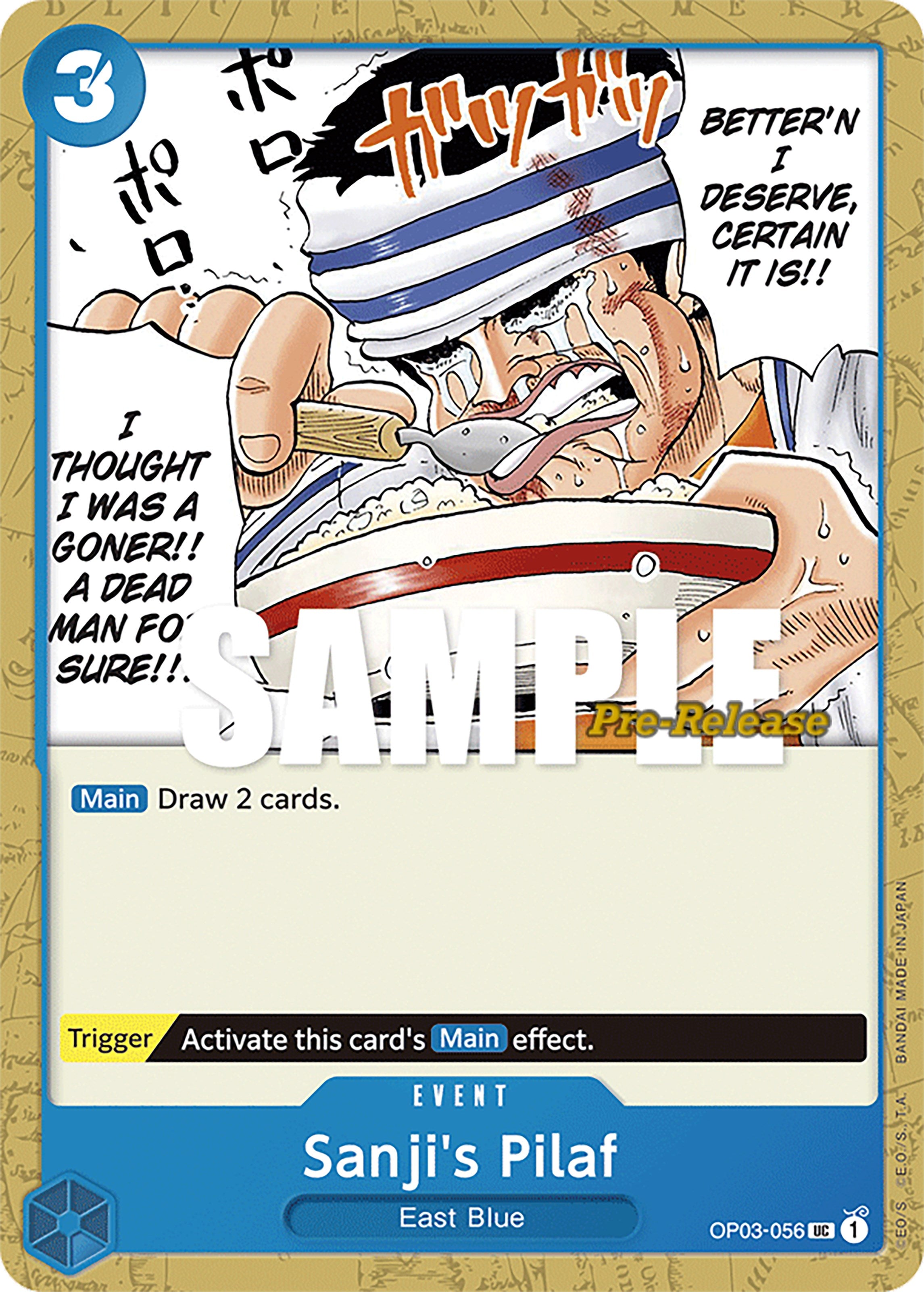 Sanji's Pilaf [Pillars of Strength Pre-Release Cards] | Deep Dive Games St. Marys