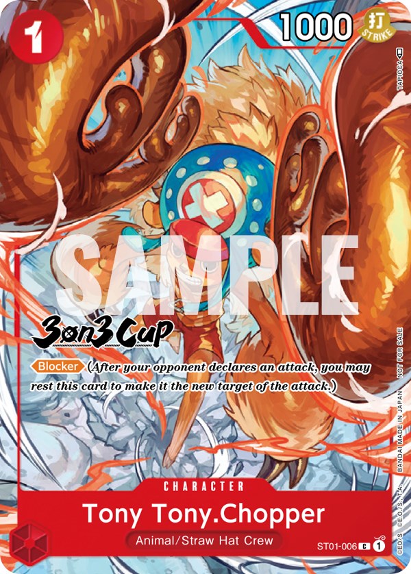 Tony Tony.Chopper (3-on-3 Cup) [Participant] [One Piece Promotion Cards] | Deep Dive Games St. Marys