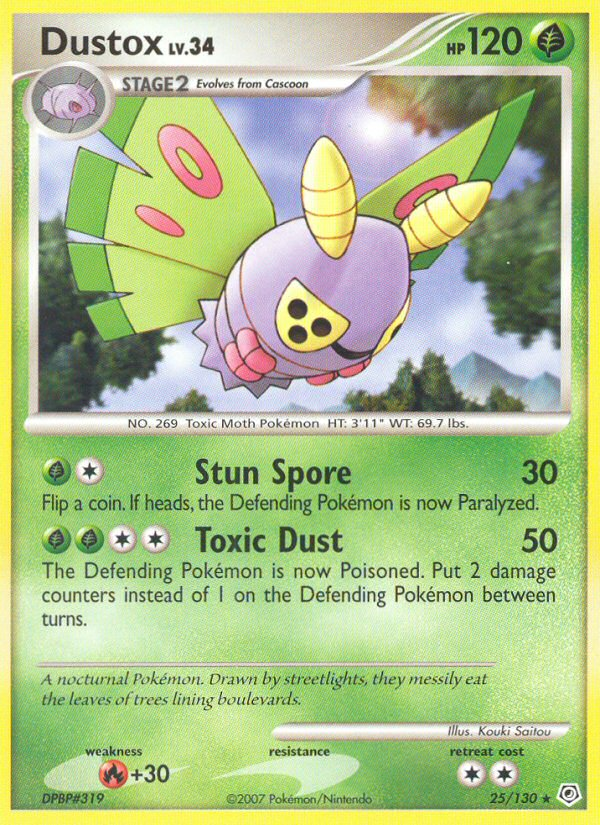 Dustox (25/130) [Diamond & Pearl: Base Set] | Deep Dive Games St. Marys