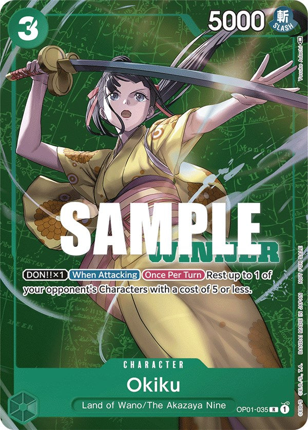 Okiku (Tournament Pack Vol. 4) [Winner] [One Piece Promotion Cards] | Deep Dive Games St. Marys