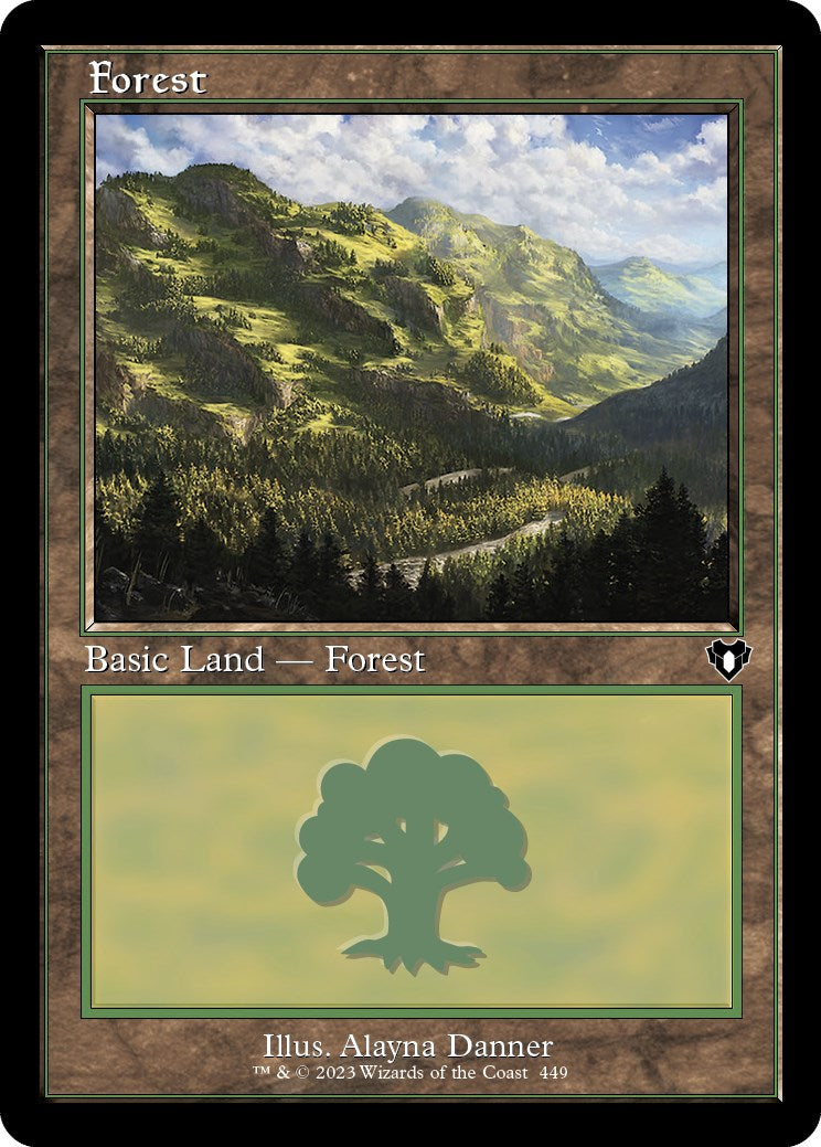 Forest (449) (Retro) [Commander Masters] | Deep Dive Games St. Marys