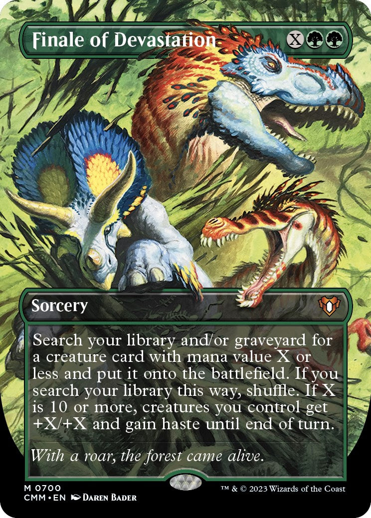Finale of Devastation (Borderless Alternate Art) [Commander Masters] | Deep Dive Games St. Marys