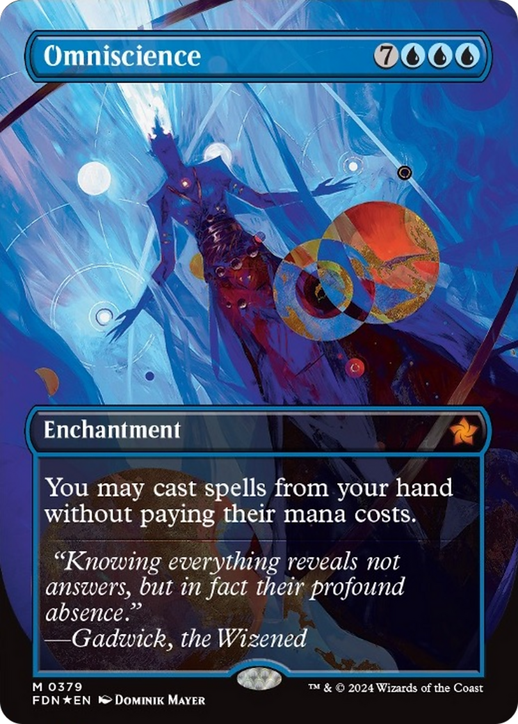 Omniscience (Borderless Mana Foil) [Foundations] | Deep Dive Games St. Marys