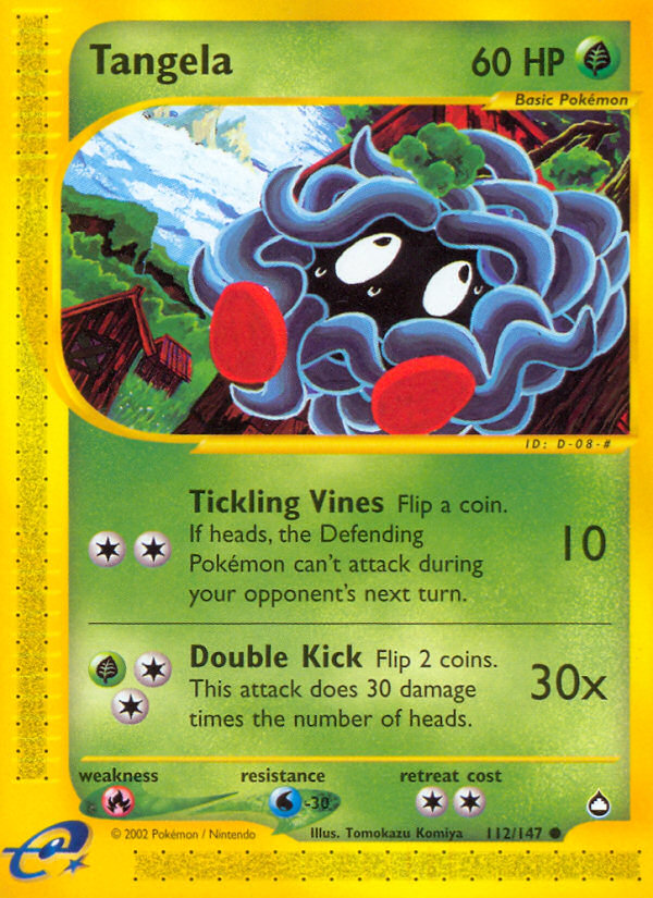 Tangela (112/147) [Aquapolis] | Deep Dive Games St. Marys