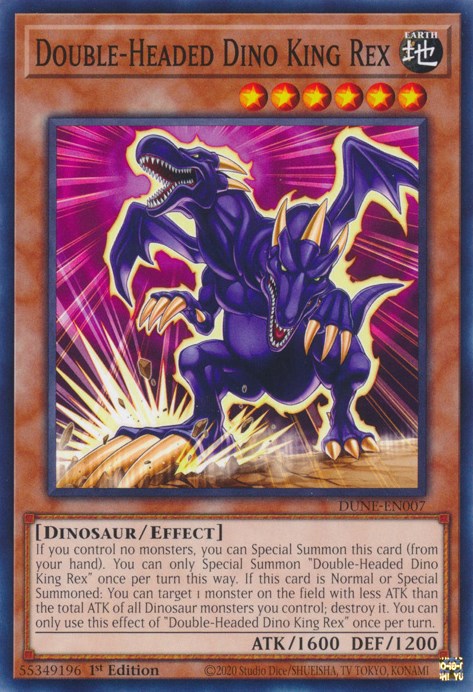 Double-Headed Dino King Rex [DUNE-EN007] Common | Deep Dive Games St. Marys