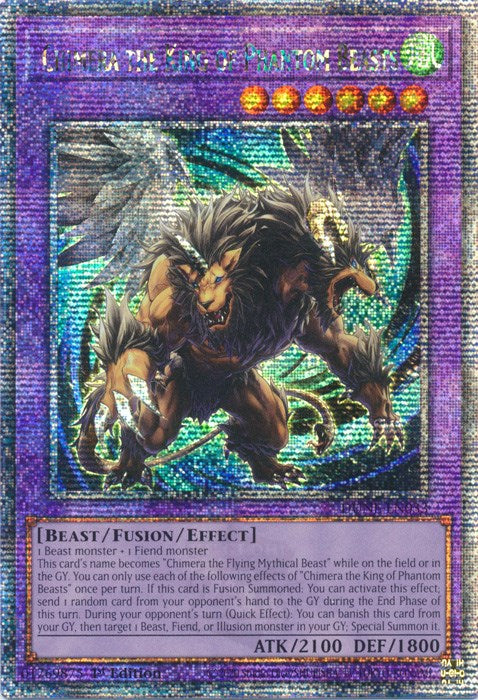 Chimera the King of Phantom Beasts [DUNE-EN033] Quarter Century Secret Rare | Deep Dive Games St. Marys