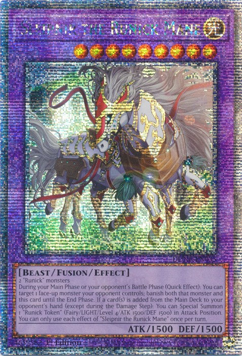 Sleipnir the Runick Mane [DUNE-EN035] Quarter Century Secret Rare | Deep Dive Games St. Marys