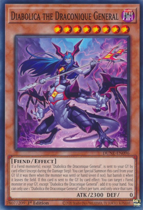 Diabolica the Draconique General [DUNE-EN096] Common | Deep Dive Games St. Marys