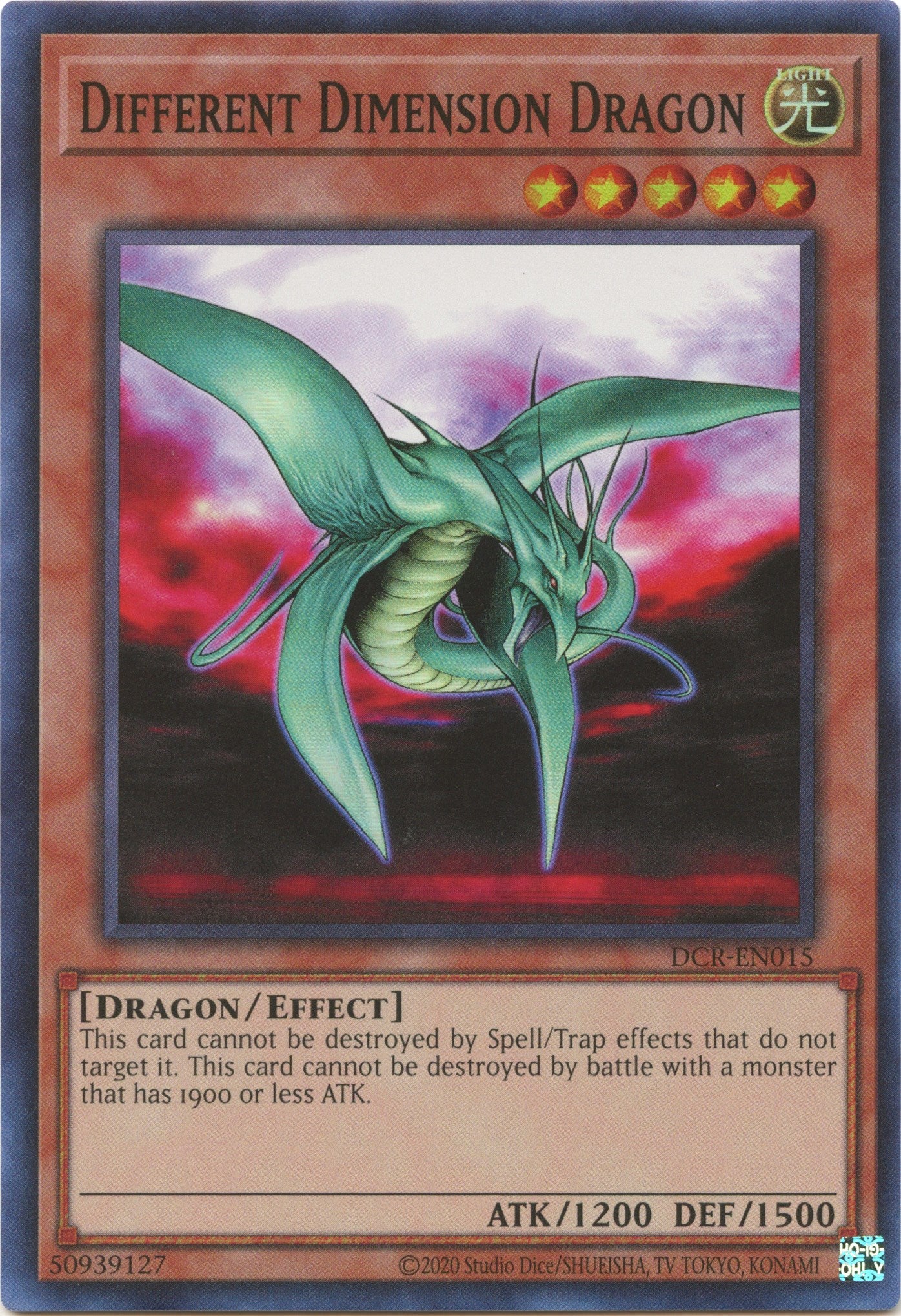 Different Dimension Dragon (25th Anniversary) [DCR-EN015] Super Rare | Deep Dive Games St. Marys