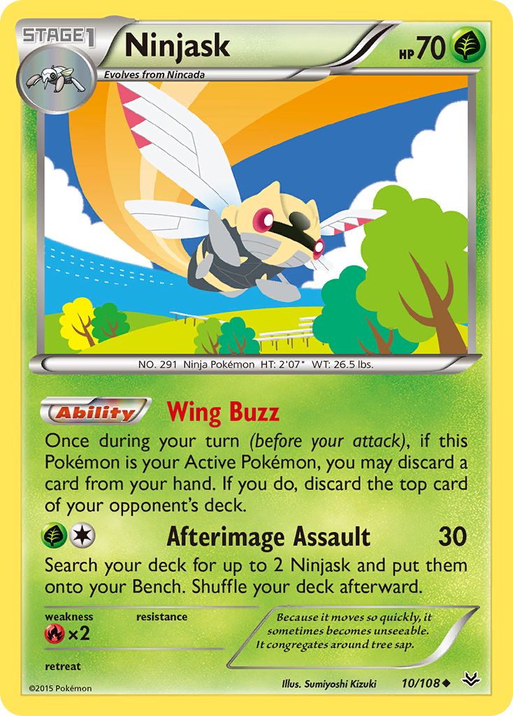 Ninjask (10/108) [XY: Roaring Skies] | Deep Dive Games St. Marys