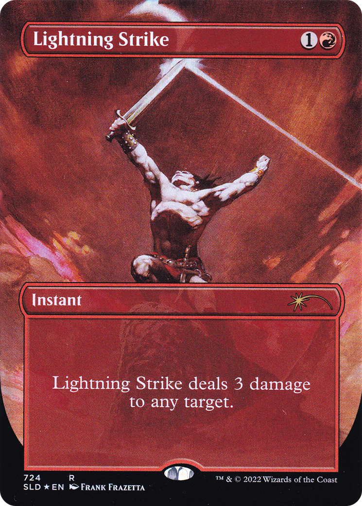 Lightning Strike (Borderless) [Secret Lair Drop Promos] | Deep Dive Games St. Marys