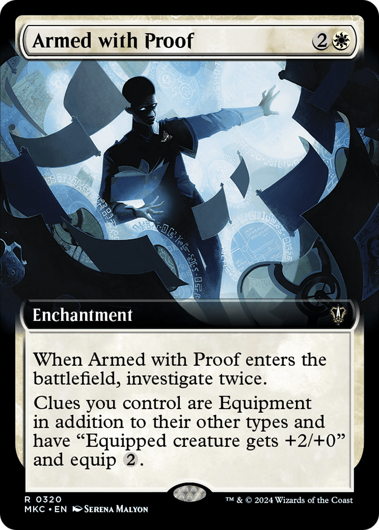 Armed with Proof (Extended Art) [Murders at Karlov Manor Commander] | Deep Dive Games St. Marys