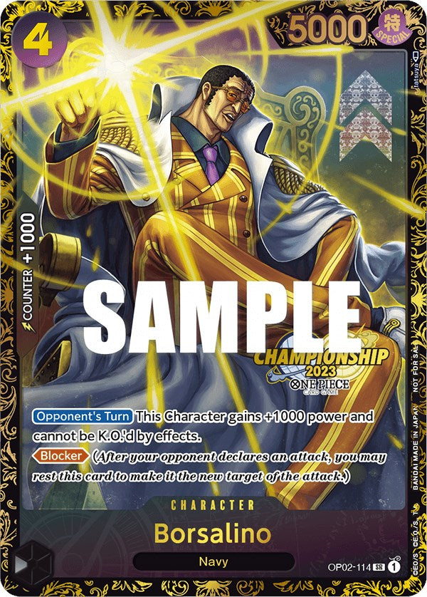 Borsalino (Championship 2023) [One Piece Promotion Cards] | Deep Dive Games St. Marys