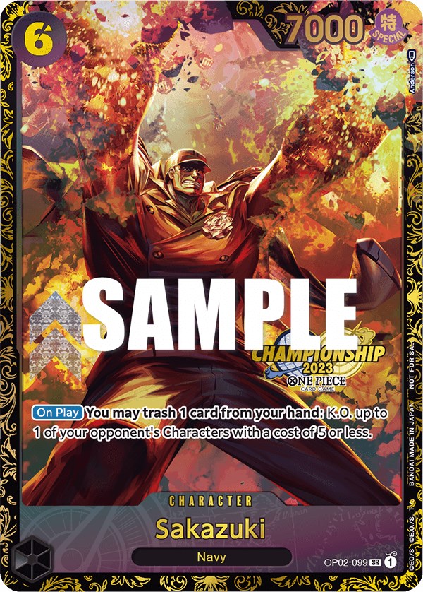 Sakazuki (Championship 2023) [One Piece Promotion Cards] | Deep Dive Games St. Marys