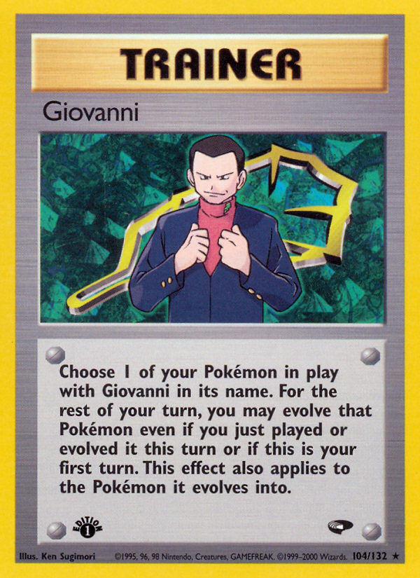 Giovanni (104/132) [Gym Challenge 1st Edition] | Deep Dive Games St. Marys