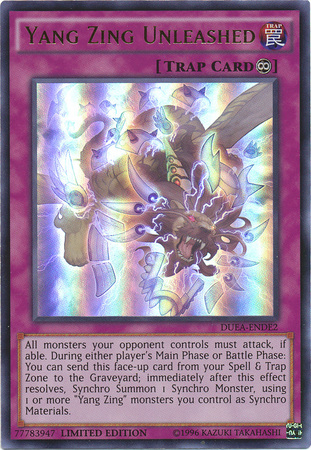 Yang Zing Unleashed [DUEA-ENDE2] Ultra Rare | Deep Dive Games St. Marys