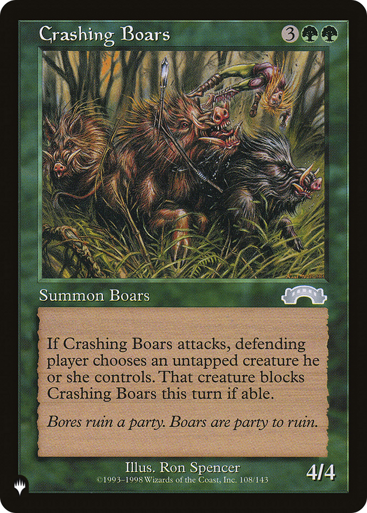 Crashing Boars [The List] | Deep Dive Games St. Marys