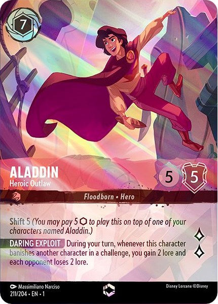 Aladdin - Heroic Outlaw (Enchanted) (211/204) [The First Chapter] | Deep Dive Games St. Marys