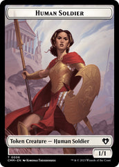 Human Soldier // Emblem - Teferi, Temporal Archmage Double-Sided Token [Commander Masters Tokens] | Deep Dive Games St. Marys