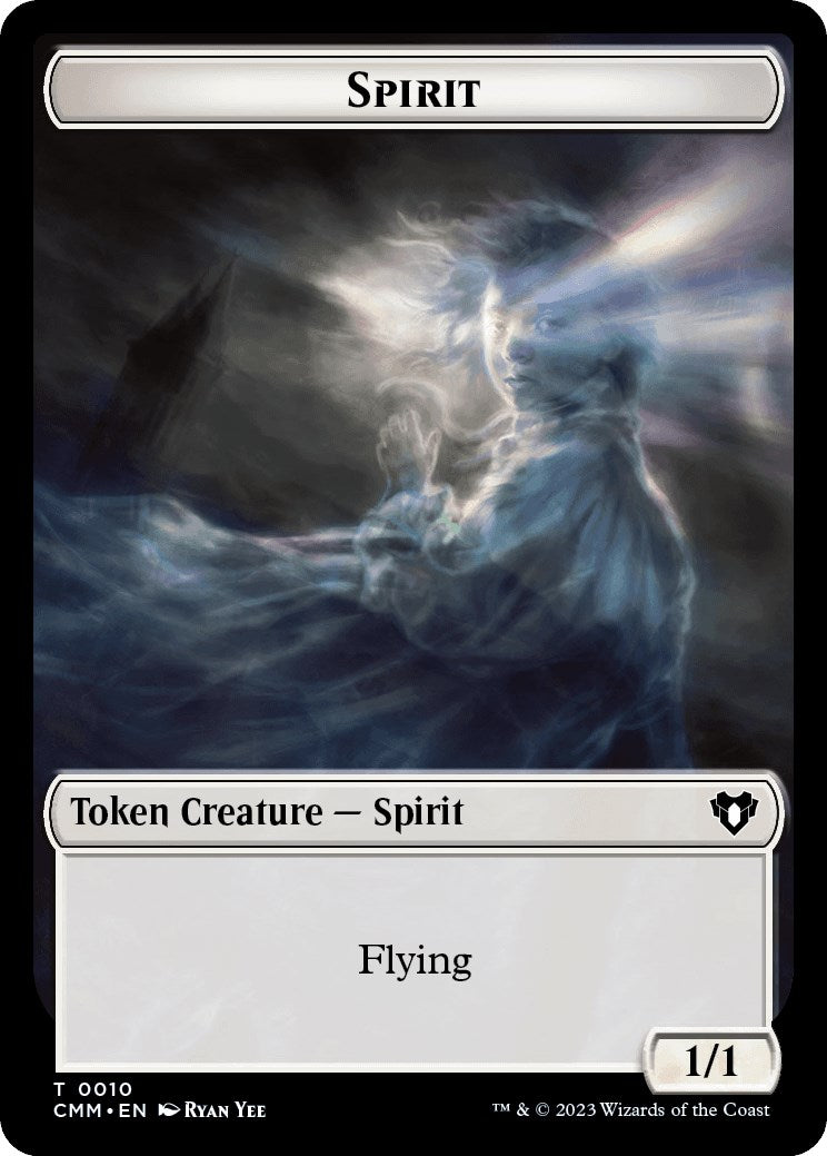 Spirit (0010) // Drake Double-Sided Token [Commander Masters Tokens] | Deep Dive Games St. Marys