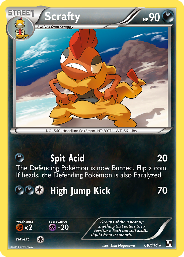 Scrafty (69/114) [Black & White: Base Set] | Deep Dive Games St. Marys