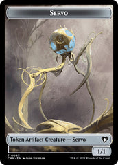 Servo // Emblem - Teferi, Temporal Archmage Double-Sided Token [Commander Masters Tokens] | Deep Dive Games St. Marys