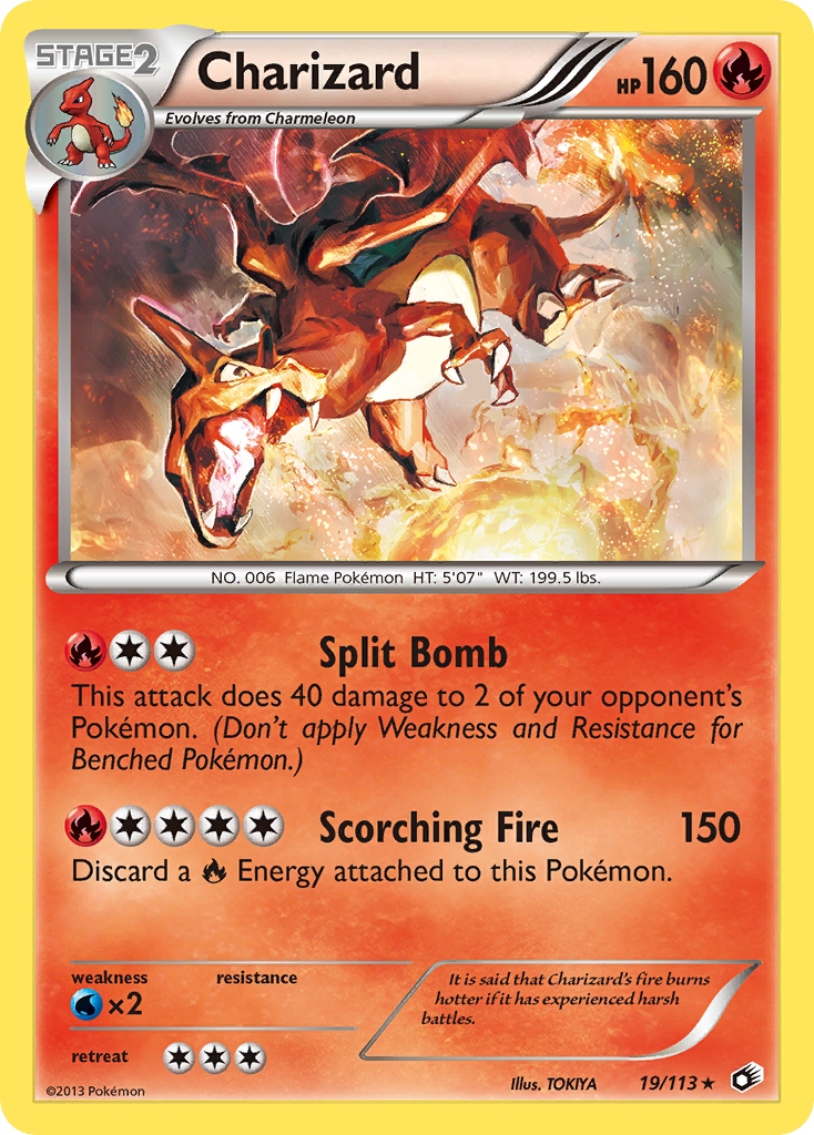 Charizard (19/113) [Black & White: Legendary Treasures] | Deep Dive Games St. Marys