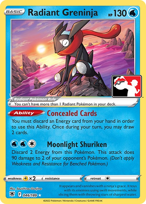 Radiant Greninja (046/189) [Prize Pack Series Three] | Deep Dive Games St. Marys