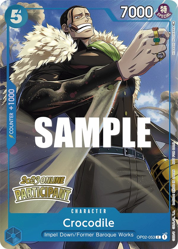 Crocodile (Online Regional 2023) [Participant] [One Piece Promotion Cards] | Deep Dive Games St. Marys