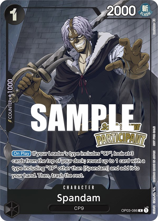 Spandam (Online Regional 2023) [Participant] [One Piece Promotion Cards] | Deep Dive Games St. Marys