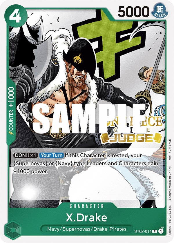 X.Drake (Judge Pack Vol. 2) [One Piece Promotion Cards] | Deep Dive Games St. Marys