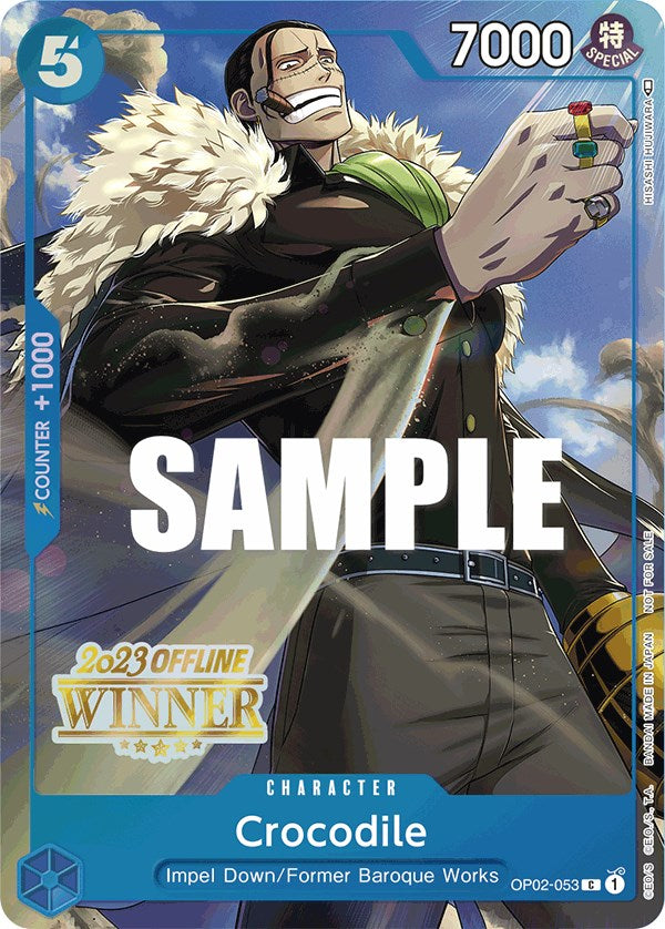 Crocodile (Offline Regional 2023) [Winner] [One Piece Promotion Cards] | Deep Dive Games St. Marys