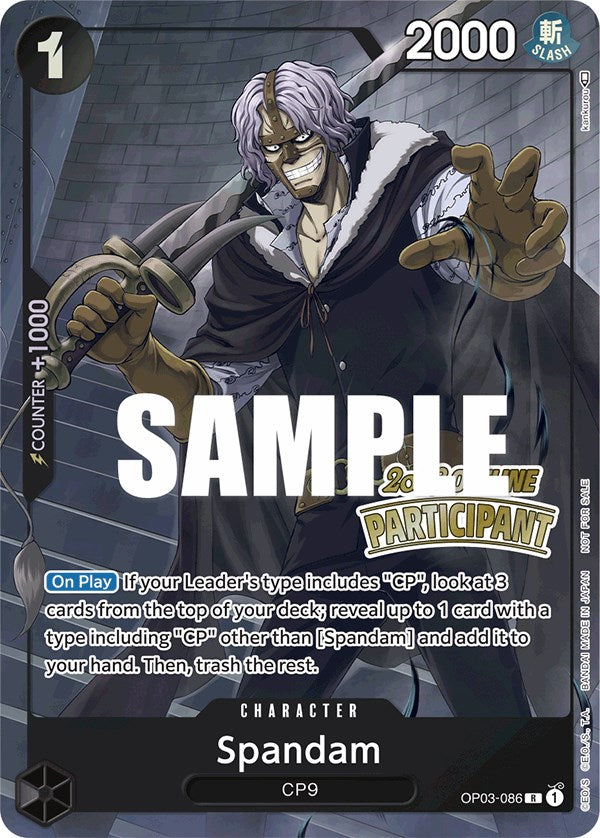 Spandam (Offline Regional 2023) [Participant] [One Piece Promotion Cards] | Deep Dive Games St. Marys