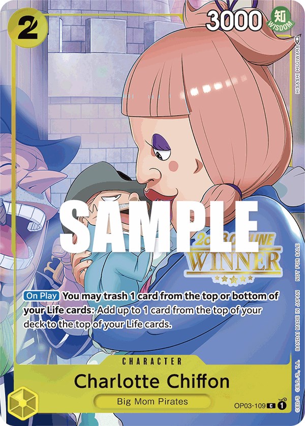 Charlotte Chiffon (Offline Regional 2023) [Winner] [One Piece Promotion Cards] | Deep Dive Games St. Marys