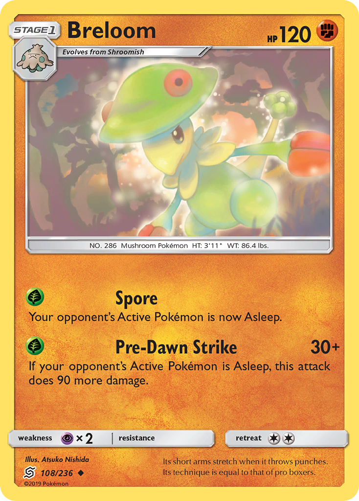 Breloom (108/236) [Sun & Moon: Unified Minds] | Deep Dive Games St. Marys