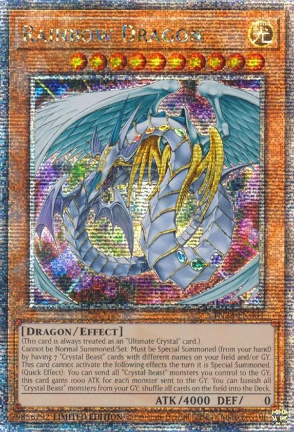 Rainbow Dragon [TN23-EN004] Quarter Century Secret Rare | Deep Dive Games St. Marys