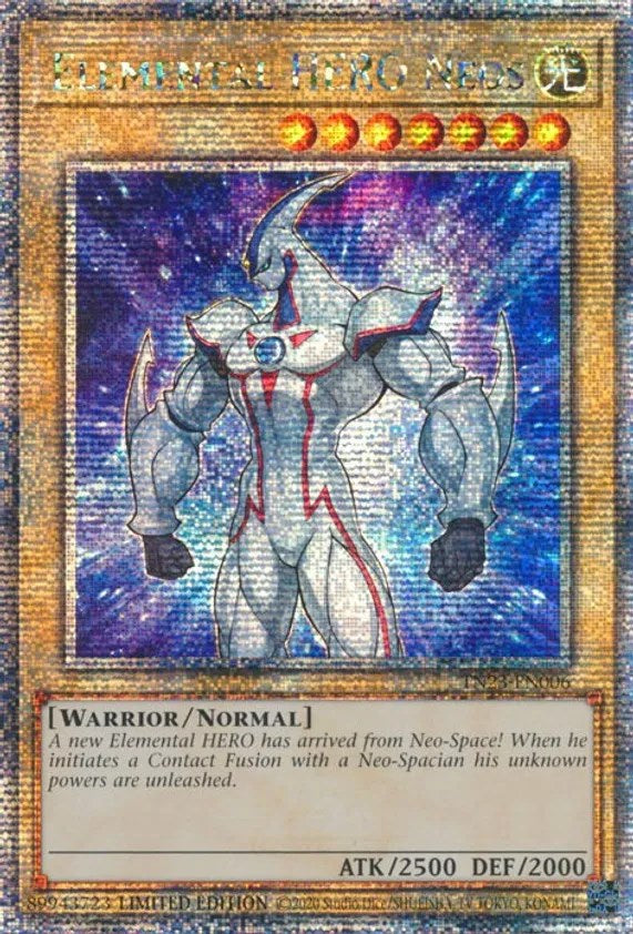 Elemental HERO Neos [TN23-EN006] Quarter Century Secret Rare | Deep Dive Games St. Marys